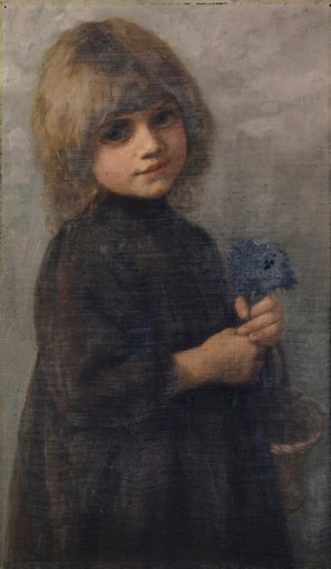 Girl with Cornflowers