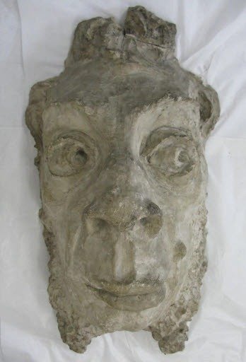 Plaster Cast after the Design for the First Mask on the Garden Facade of the Kunsthalle Basel