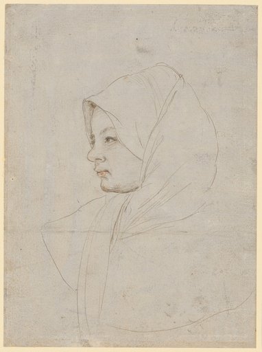 Half-length Portrait of a Young Girl with a Headscarf