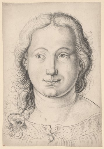 Head of a Young Woman, Frontal