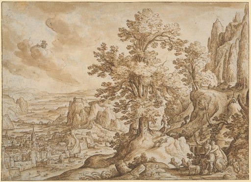 Farewell of Venus and Adonis in a Vast Landscape