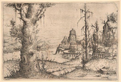 River Landscape with a Fortress