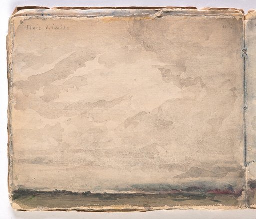 Rainy Sky over a Seaside Landscape