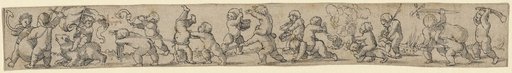 Frieze with Eighteen Playing Boys