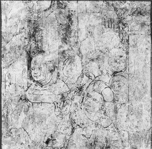 Wall Painting Fragment from the Basel St. Ulrich's Church: The Entry of Christ into Jerusalem