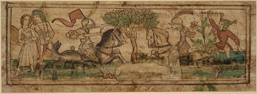 Tournament Scene with a Jester and a Lovers' Couple