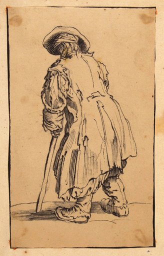 The Beggar with a Crutch after Callot (Lieure 495)