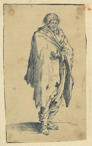 The Barefoot Beggar after Callot (Lieure 499)