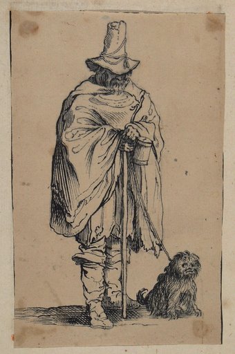 The Beggar with the Dog after Callot (Lieure 500)