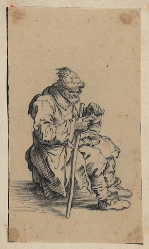 The Beggar Eating after Callot (Lieure 502)