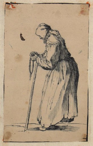 The Beggar Woman with the Rosary after Callot (Lieure 485)
