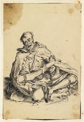 The Sick Beggar after Callot (Lieure 491)