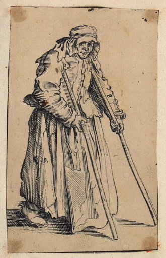 The Beggar Woman with Crutches after Callot (Lieure 494)