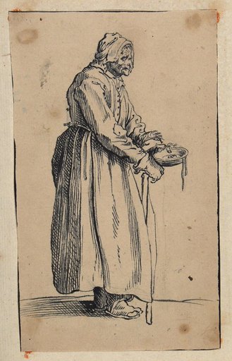 The Beggar Woman with a Plate after Callot (Lieure 498)
