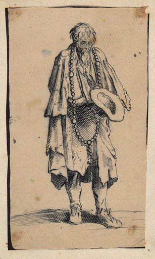 The Beggar with the Rosary after Callot (Lieure 493)