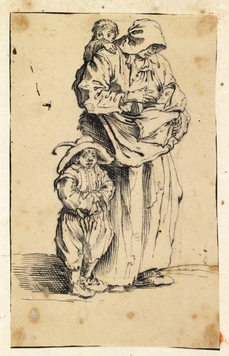 The Beggar Woman with Three Children after Callot (Lieure 496)