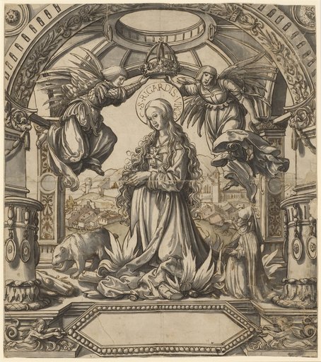 Cartouche with Saint Richardis