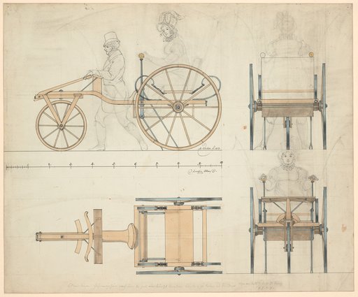Design for a Running Machine with Three Wheels and for Two Persons