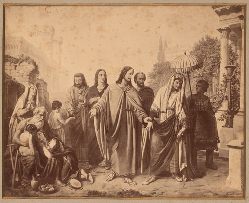 Photograph after the Painting Christ and the Rich Young Man