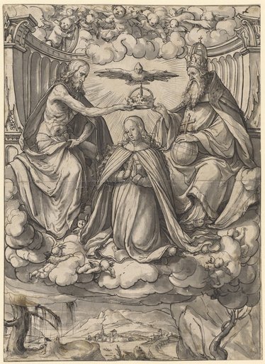 Circular Design with the Coronation of Mary