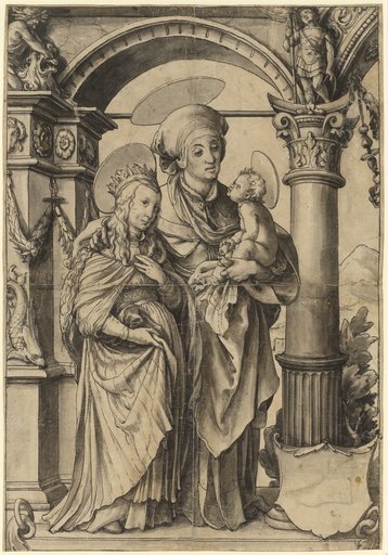 Circular Design with Saint Anna Triumphant