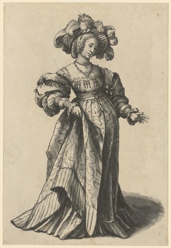 Woman of Basel with an Ostrich Feather Hat