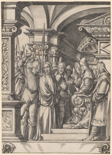 Roundel with Christ Before Annas