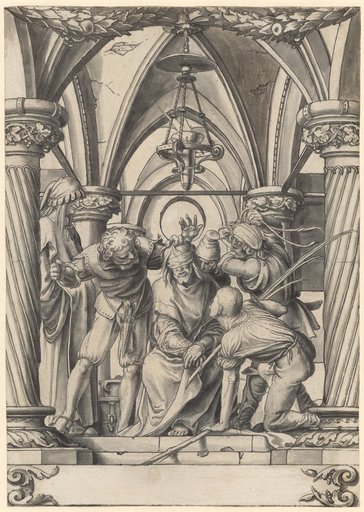 Roundel with the Mocking of Christ