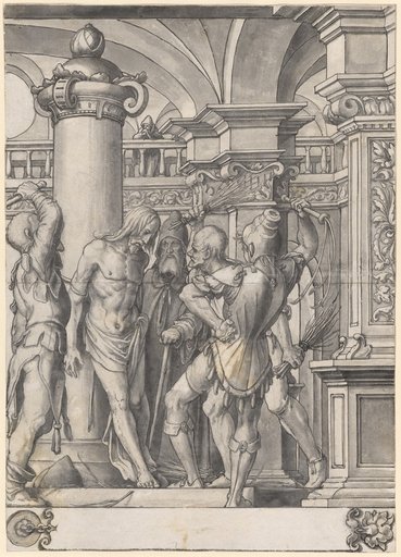 Roundel with the Scourging of Christ