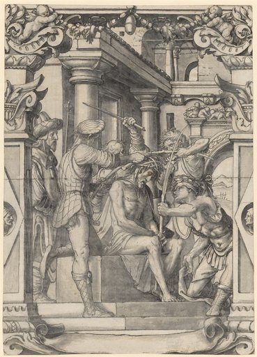 Roundel with the Crowning with Thorns of Christ
