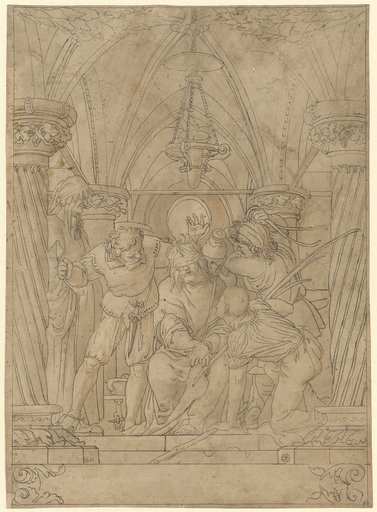 Roundel with the Mocking of Christ