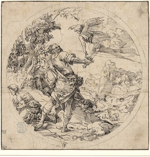 Roundel with the Sacrifice of Abraham