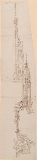 Elevation of a Tower Monstrance (Right Half)