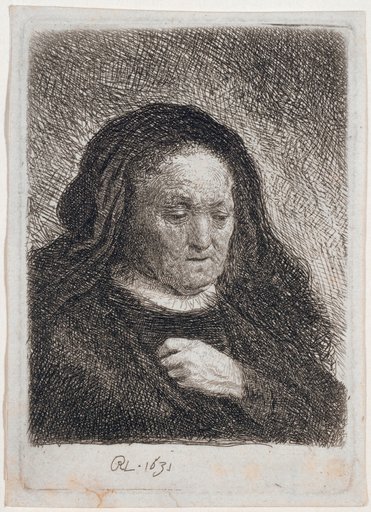 Rembrandt's Mother, with Hand on Chest