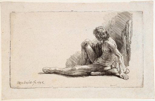 Seated Nude of a Young Man