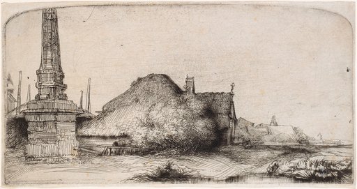 The Landscape with the Milestone at Halfweg - The Obelisk