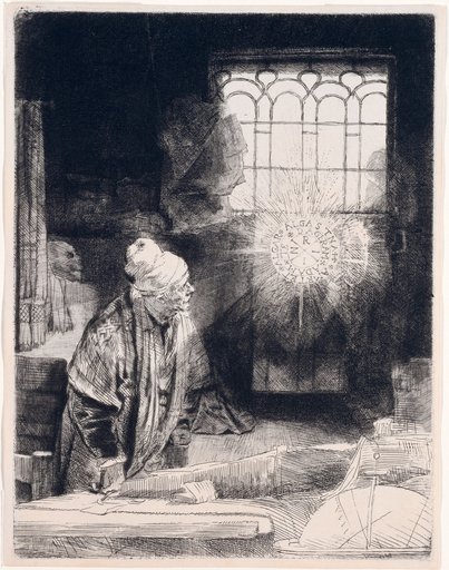Faust in His Study, Viewing a Magical Apparition (The Holy Paul)