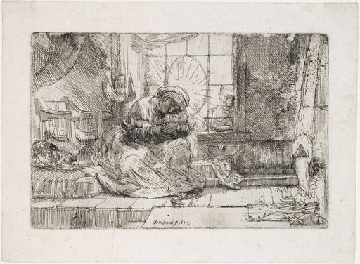 The Holy Family with a Snake and a Cat