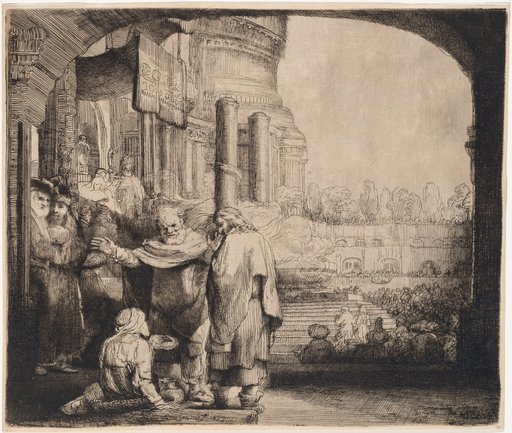 Peter and John Healing the Cripple at the Temple Gate