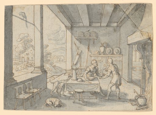 Esau Sells His Birthright to Jacob for a Bowl of Lentil Soup