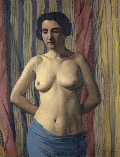 Nude with a Blue Scarf