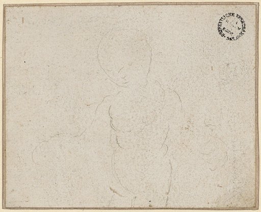Outline Drawing of a Nude Figure