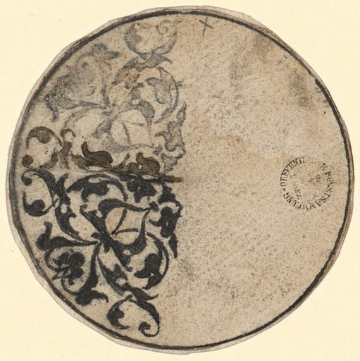 Medallion with arabesques