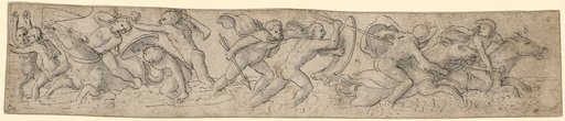 Frieze with a mythological battle scene