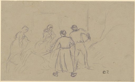 Peasant and Three Peasant Women at the Hay Harvest