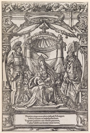 Mary with Child between the Patron Saints of the City of Freiburg im Breisgau