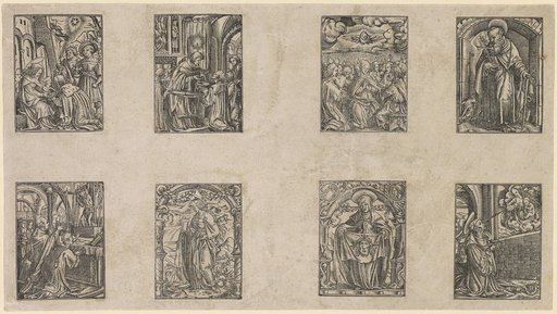 Eight Illustrations for a Hortulus animae