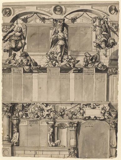 Design for a Facade Painting with Old Testament Scenes