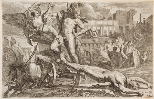 Achilles Drags the Corpse of Hector Around the Walls of Troy