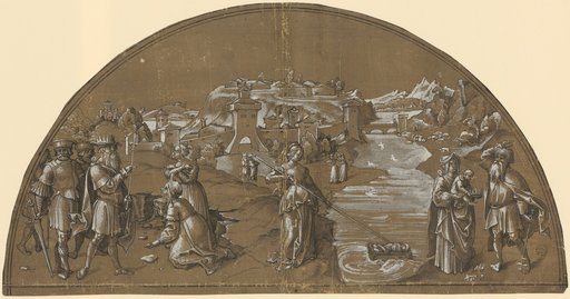 Lunette with the Story of Moses